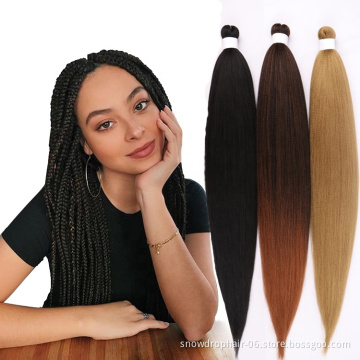Pre Stretched Synthetic Extensions Braid Distributors Boutique Hair Vendor Supplies Women Braiding Hair Ez Braid Pre Stretch
